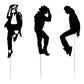 Lveud Dance King Happy Birthday Cake Topper Forever God Art Dance Theme Birthday Cake Topper Birthday Party Cake Decorations (7P