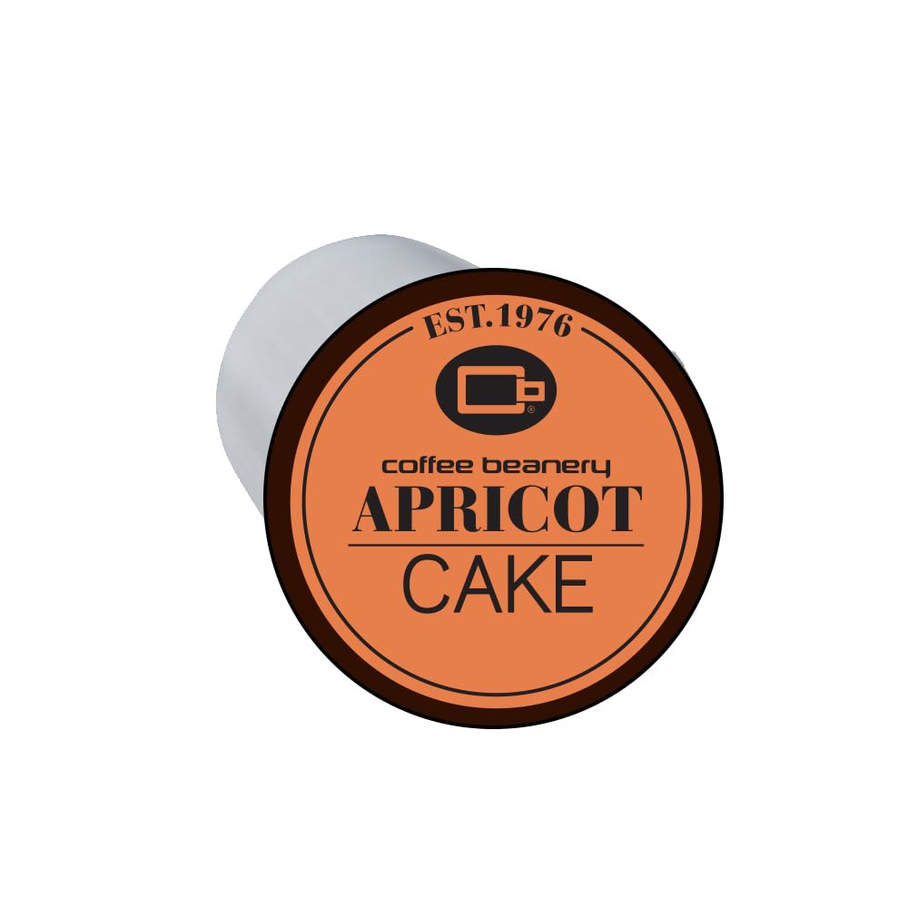 Coffee Beanery Apricot Cake Coffee Pods, Medium Roast, 96ct Bulk Pack