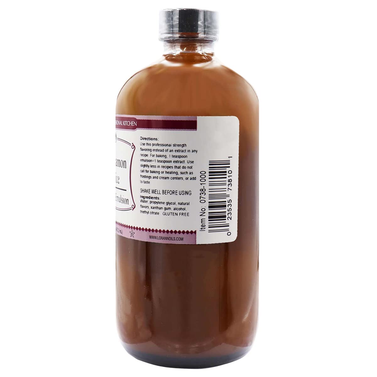 Lorann Oils Cinnamon Spice Bakery Emulsion: True Cinnamon Essence, Perfect For Enhancing Spiced Undertones In Baked Goods, Glute