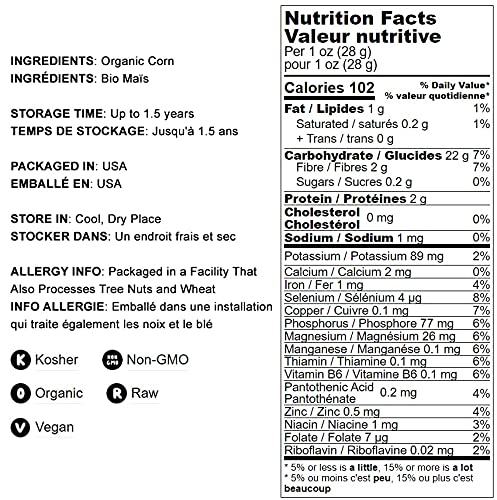 Food To Live Organic Yellow Polenta, 12 Ounces - Non-Gmo Yellow Corn Grits, Ground Cornmeal, Quick Cooking, Vegan, Kosher, Bulk,