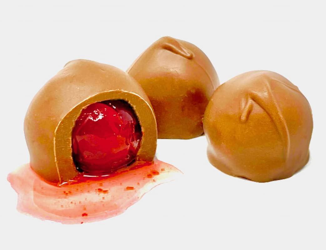 MalibuGift Chocolate Covered Cherries with Liquid Filling, 1 Pound, Hand Dipped in Milk Chocolate