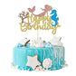 Festiko1Pcs Glitter Mermaid Cake Topper Mermaid Theme Birthday Cake Decorations For Mermaid Theme Party 1St Girls Birthday Merma