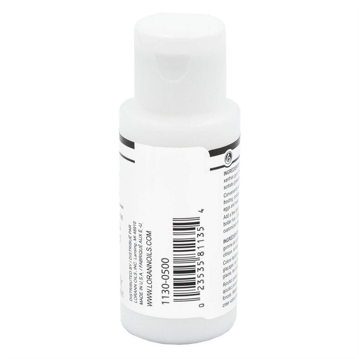 Lorann White Liquid Food Color, 1 Ounce Squeeze Bottle