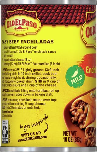 Old El Paso Mild Red Enchilada Sauce, Meal Prep, 10 oz