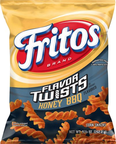 Fritos Twists Honey BBQ Flavored Corn Chips Bag, 9.25 Ounce