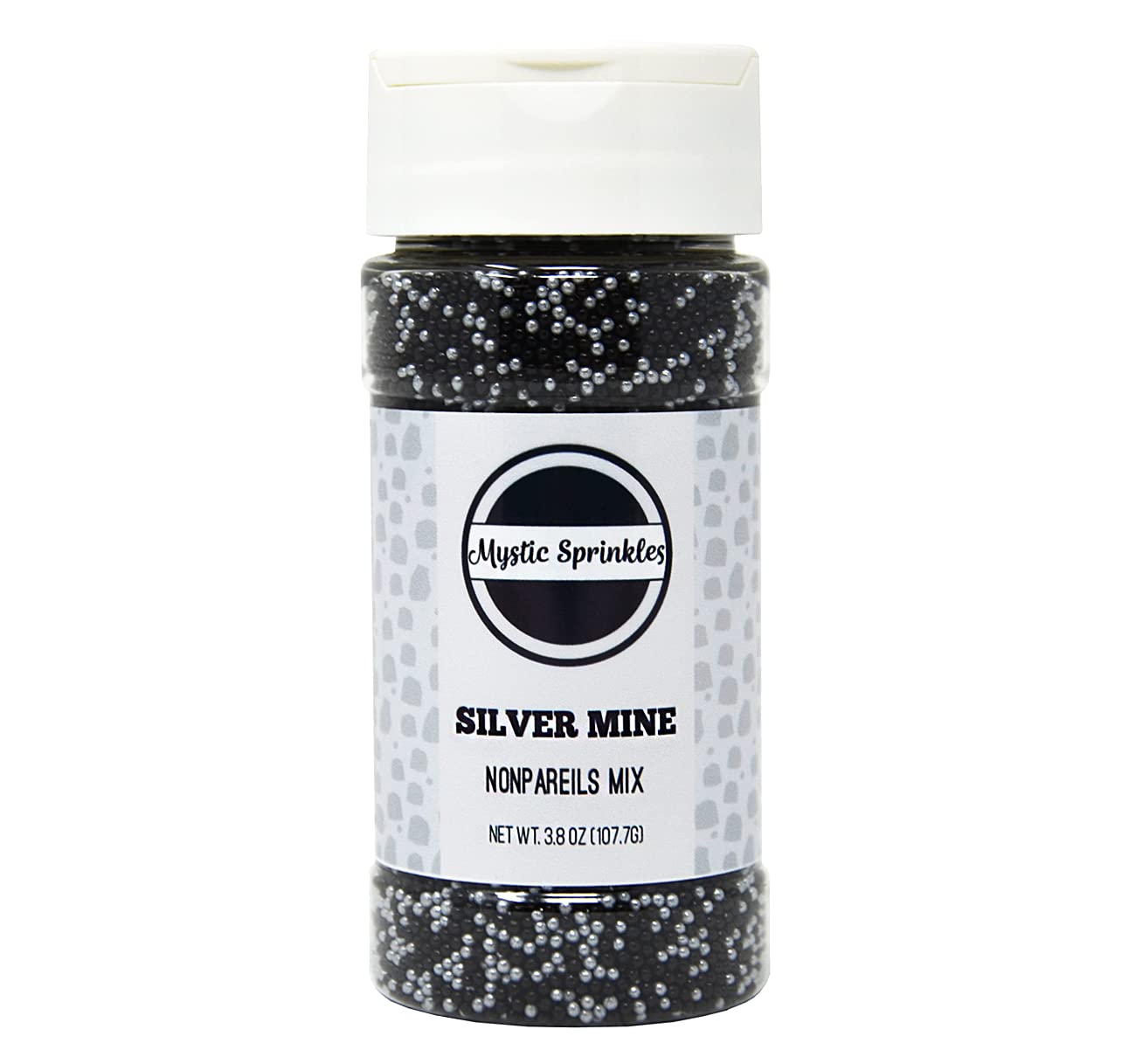 Mystic Sprinkles Nonpareil Sprinkle Mixes (Silver Mine Nonpareils Mix 3.8Oz)