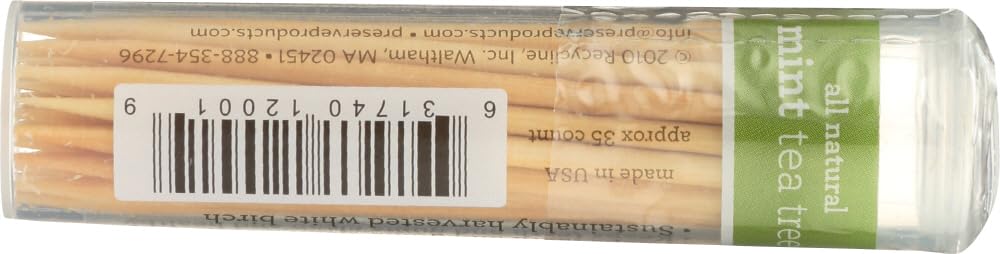 Preserve Mint Tea Tree Toothpicks (Set Of 4)