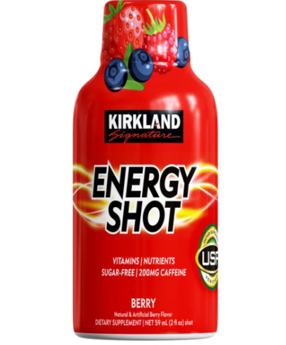 Kirkland Signature Energy Shot, 2 Fl Oz, Pack of 48 Bottles, Model SUVELAM