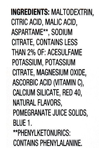 Great Value Berry Pomegranate Drink Mix, 6 Count per pack, 2.5 Oz (Pack of 2)