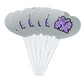 GRAPHICS & MORE Heart Cupcake Picks Set of 6, Acrylic, City College of New York, Model CUPT.HRT.ACR.6PK.CLCCCC500B