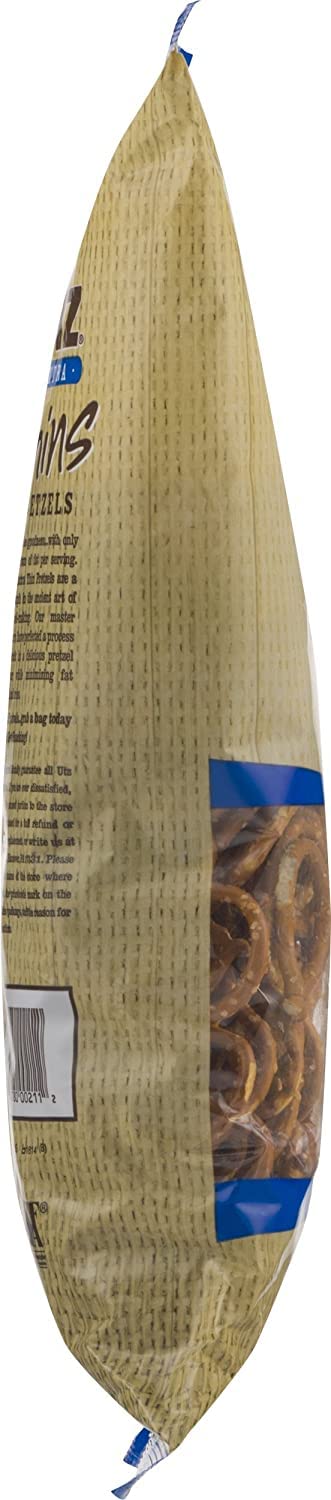 Utz Extra Thins Pretzels (3, 16Oz Bags) - Variety Pack - Bachman Pretzel Stix (1, 6-1Oz Trays) - Thin, Crispy, Crunchy Pretzels