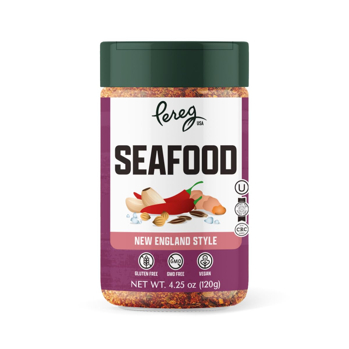 Pereg Seafood Seasoning (4.25 Oz) - Seafood Seasoning Spice Blend for Fish, Salmon - Non-GMO – Sugar-Free