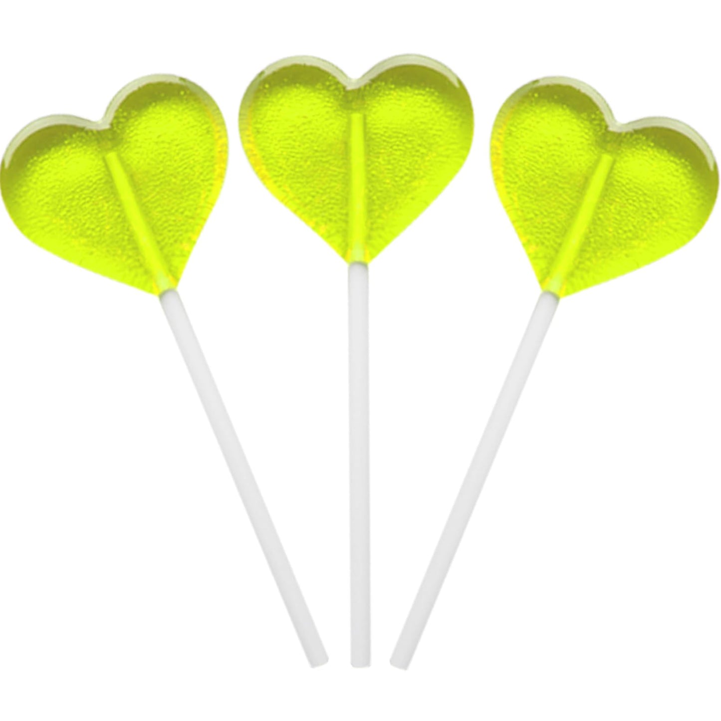 Fruidles Lollipops Mini Heart Shaped Flavored Delicious Lollipop, Individually Wrapped, 5G Lollipop (120 Lollipops, Green Apple)
