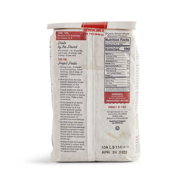 DeLallo Organic Whole Wheat Elbow Macaroni, 1lb Package, 8-Pack