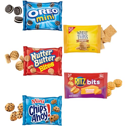 OREO Mini Cookies, Mini CHIPS AHOY! Cookies, RITZ Bits Cheese Crackers, Nutter Butter Bites & Wheat Thins Crackers, Nabisco Cook