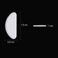 Toodoo 10 Pairs Eyeglasses Nose Pads Glasses Adhesive Silicone Nose Pads Non-Slip Thin Nosepads For Glasses Eyeglasses Sunglasses (Transparent, 1 Mm)
