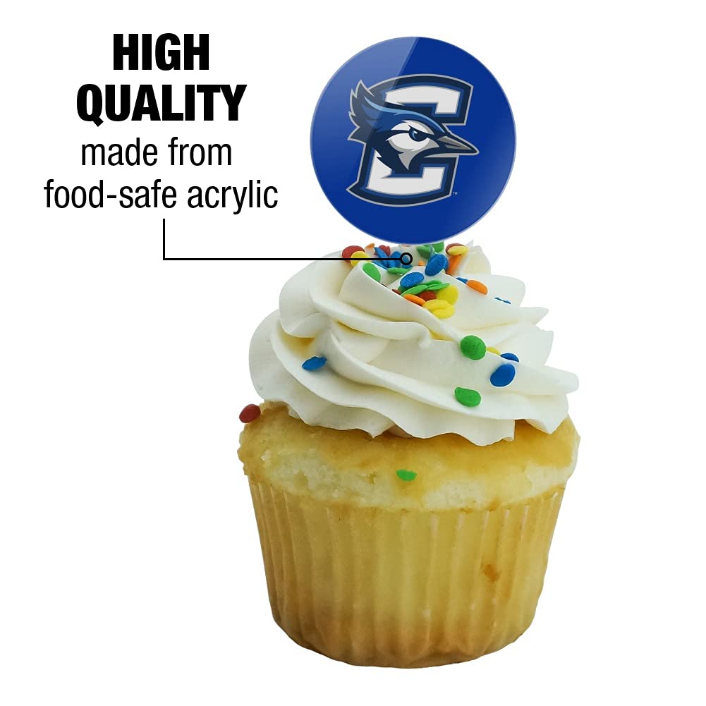 Creighton University Primary Logo Cupcake Picks Toppers Decoration Set Of 6
