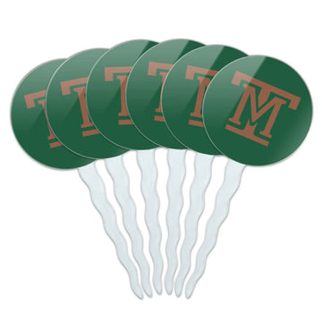 GRAPHICS & MORE Montana Tech of The University of Montana Primary Logo Cupcake Picks Toppers Decoration Set of 6