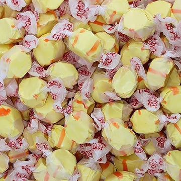 Banana Salt Water Taffy - Individually Wrapped Assorted Flavors - Old Fashion Saltwater Taffy Candy Bulk, by Queen City Candy Ca
