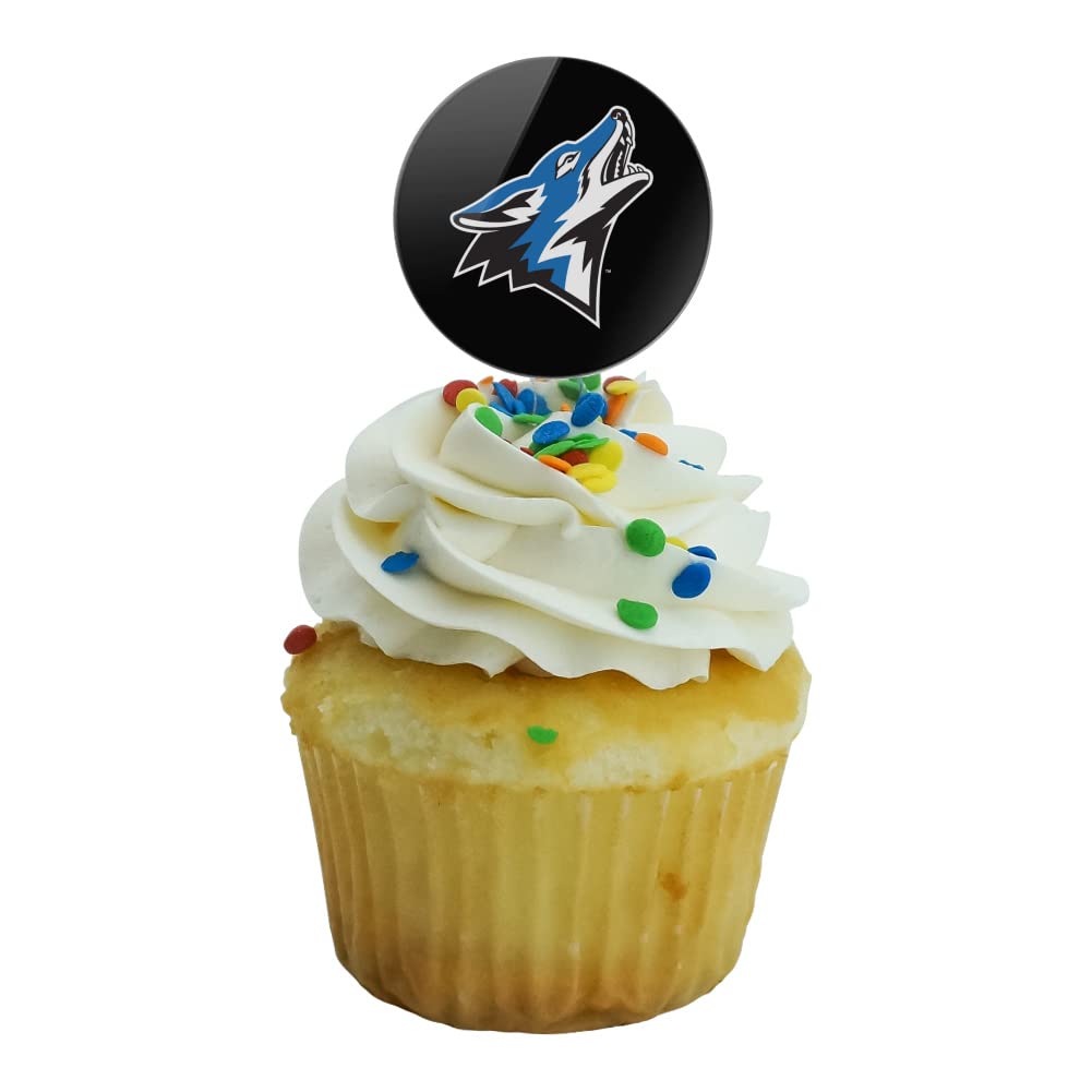 California State University San Bernardino Secondary Logo Cupcake Picks Toppers Decoration Set Of 6