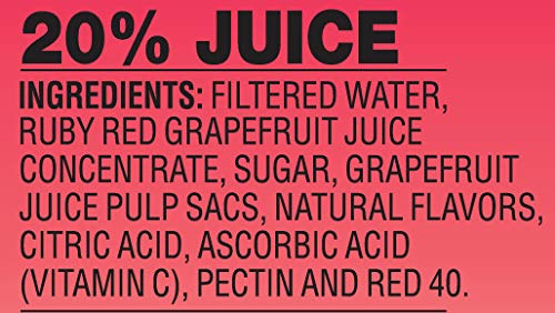Langers Ruby Red Gfruit Juice Cocktail  15.2 Fl Oz (Pack of 12)