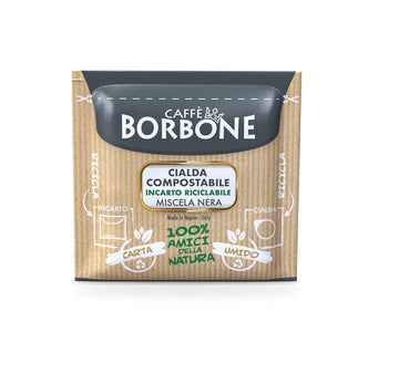 Caffe Borbone 150 Single Served Espresso Coffee Pods, Black Blend With Intensed And Marked Flavour, Roasted And Freshly Packaged