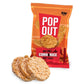 POPOUT Hot Chili Rice & Corn Cakes - Spicy and Crunchy Snack - 0.9 oz (Pack of 24) - Perfect for On-the-Go, Lunchboxes, and Snac