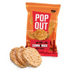 POPOUT Hot Chili Rice & Corn Cakes - Spicy and Crunchy Snack - 0.9 oz (Pack of 24) - Perfect for On-the-Go, Lunchboxes, and Snac