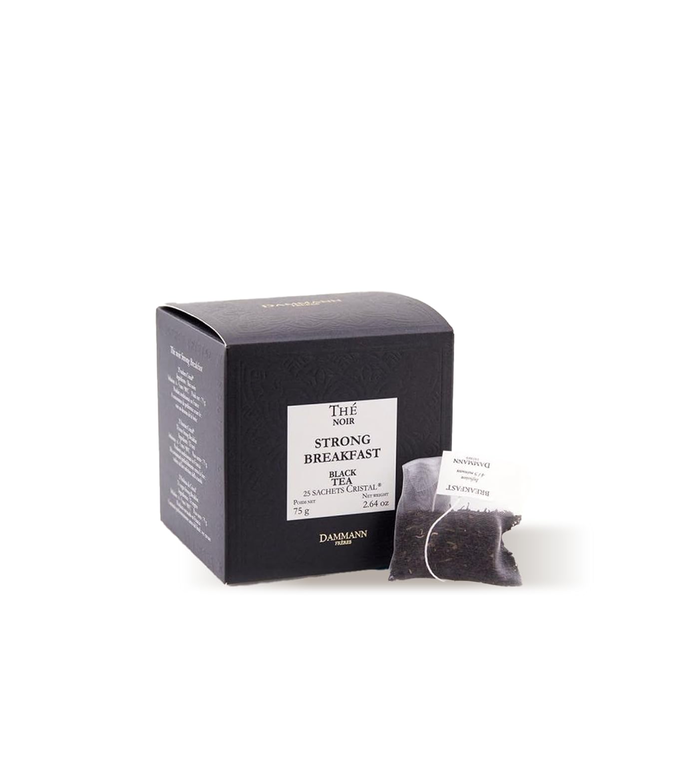 Dammann Freres Satchets, Breakfast Tea Bags, Premium Gourmet French Black Tea, 25 Count (Single Pack)