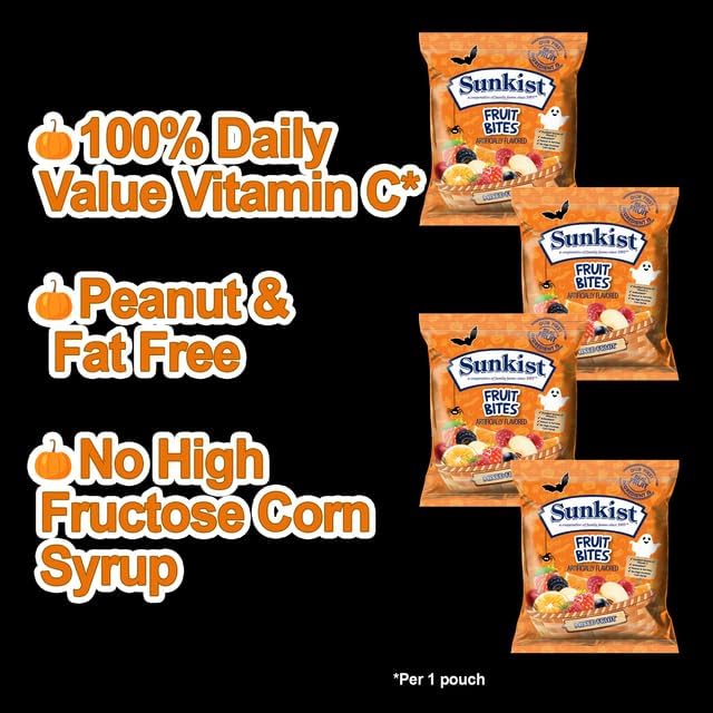 Halloween Fruit Snacks Variety Pack - 80 Count (64 oz) Individually Wrapped Halal, Peanut-Free, Fat-Free Bulk Candy for Trick or