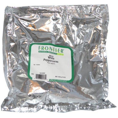 Frontier Herb Whole White Bulk Peppercorns 1 Pound