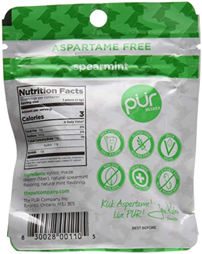 Pure Mints Gum Mint Spearmint, 0.77 Oz, 0.83 Pound