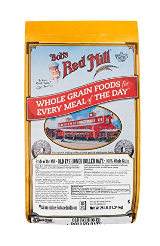 Bobs Red Mill Oats, Old Fashioned Regular Rolled, 400 Ounce (Pack Of 1)