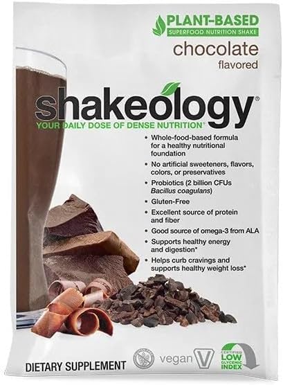 BODi Shakeology Plant-Based Protein Powder Blend - Gluten-Free, Chocolate Flavor - 14 Servings