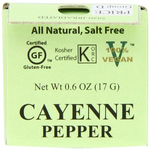 Spicely Cayenne Pepper, 0.6 Ounce (Pack of 6)