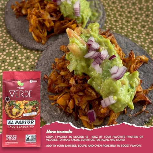 Todo Verde Taco Seasoning - Al Pastor | Gourmet Taco Seasoning With Sweet Pineapple And Black Garlic | Vegan, Gluten Free, Prese