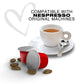 ITALIAN COFFEE FOR ESPRESSO LOVERS Aluminium compact pieces for Nespresso Machines, 100 Count, Compatible with Original Line