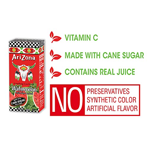 Arizona Watermelon Drink, 6.75 fl oz Tetra Box (Pack of 32)