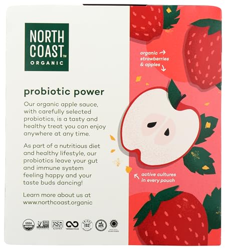 North Coast Aple Sce Stwbry Pbtc Organic (Pack Of 6)