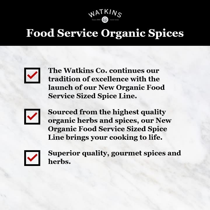 Watkins Gourmet Spice, Organic Crushed Red Pepper, Bulk Food Service Size, 9.5 oz (Pack of 1)