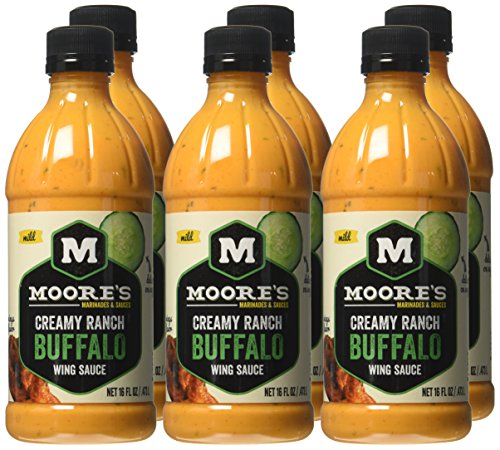 Moore Sauce Buffalo Wing Ranch,16 Fl Oz,Pack of 6