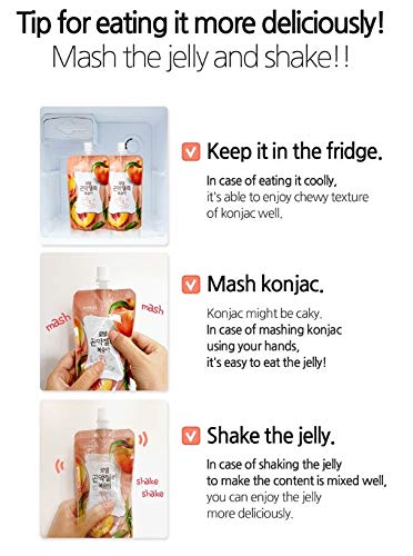 Rawel Thingle Delicious Konjac Jelly 1box (130g x 10packs) / Sugar Free/Low Calories/Fruit Flavor with low carb/Drinkable Zero S