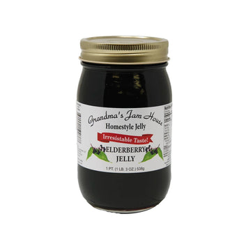 Homestyle Elderberry Jelly - One Pint - Grandma'S Jam House