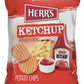 Herrs Ketchup Ripple Potato Chips Sample Pack (Pack of 12  1 Ounce Bags) - Bold and Tangy Ketchup-Flavored Chips - Fun for Snacking and Sharing