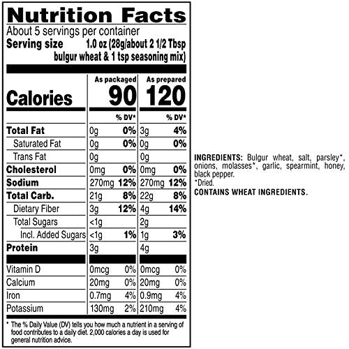 Quaker Near East Tabouleh Whole Grain Salad Mix, 5.25 Ounce, Pack Of 12 Boxes (Packaging May Vary)