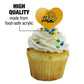 GRAPHICS & MORE Cupcake Picks Set of 6, Heart Decoration, Acrylic, One Size, University of Arkansas at Pine Bluff