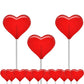 Fruidles Valentines Day Lollipops Mini Red Heart Shaped Strawberry Flavored Lollipop, Individually Wrapped, 5g Lollipops (1600 L