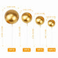 HZMM Foam Pearl Balls Cake Toppers, 25 Pcs, Gold, Model 800400, for Birthdays, Weddings, Baby Showers