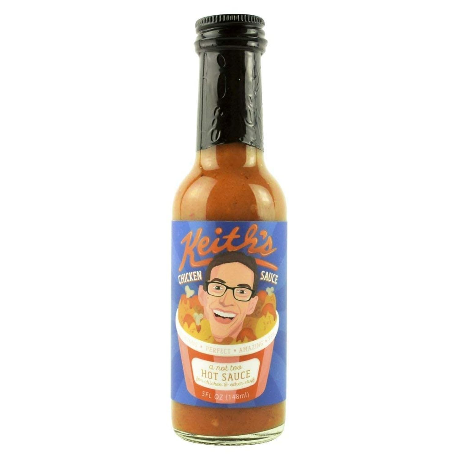 Heatonist Keiths Chicken Sauce, Hot Sauce with Serrano Peppers & Vermont Maple Syrup, 5 fl oz Bottle