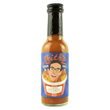 Heatonist Keiths Chicken Sauce, Hot Sauce with Serrano Peppers & Vermont Maple Syrup, 5 fl oz Bottle